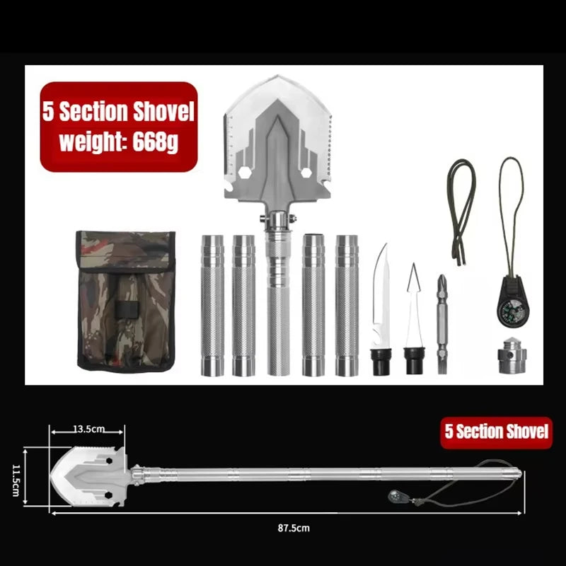 Outdoor Multifunctional Folding Shovel – Essential Survival Gear - Image 9