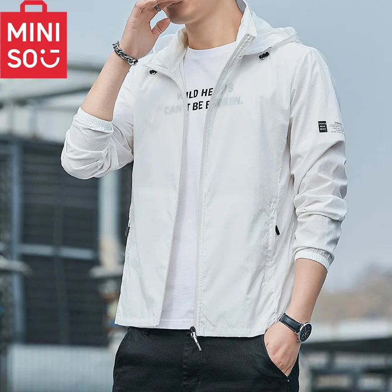 MINISO 2023 Summer Hooded Jacket – Quick Dry, Waterproof, Sun Protection - Image 2