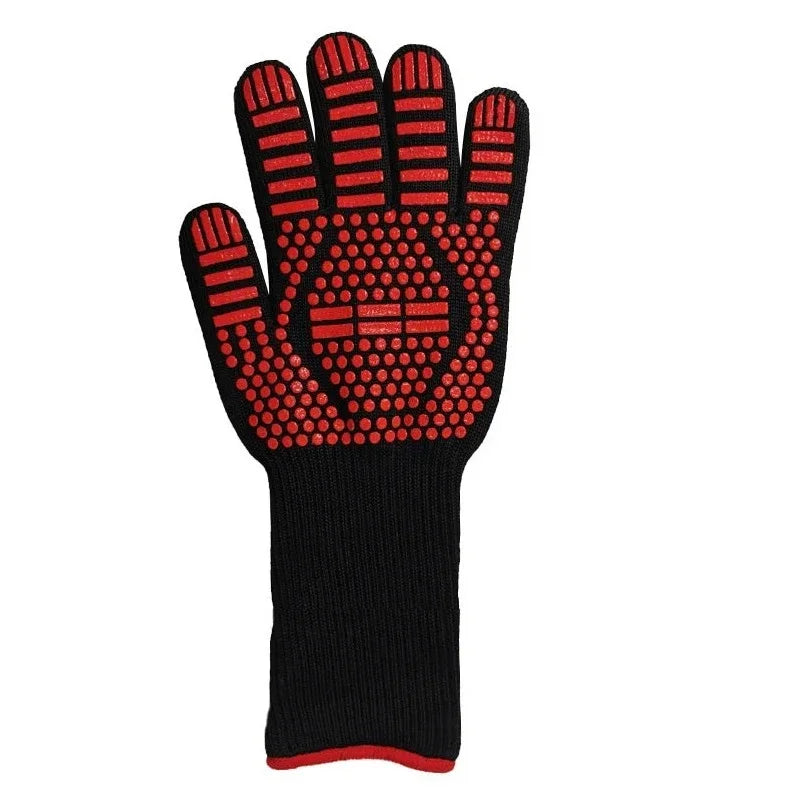 One Piece BBQ Gloves – High-Temperature Resistance Oven Mitts - Image 9