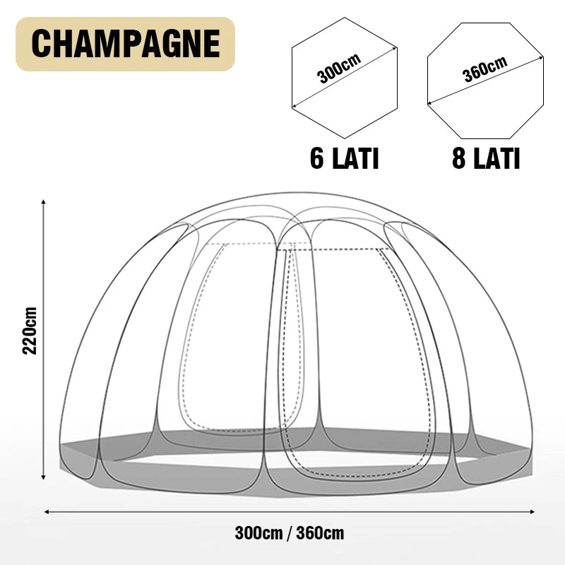 Outdoor Dome Starry Sky Tent – Transparent Camping for Stargazing - Image 6