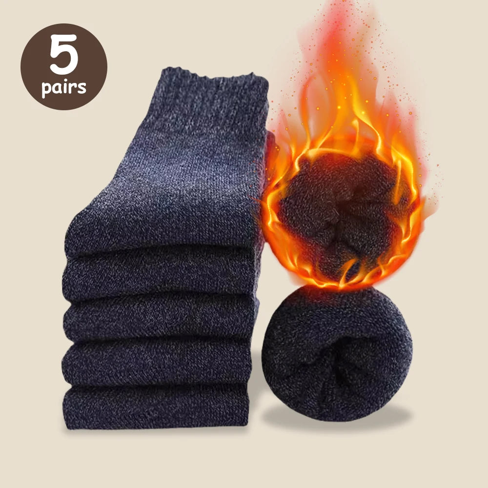 Cozy Comfort: Thick Woolen Socks for Men – Perfect for Autumn & Winter - Image 10