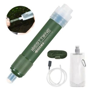 Outdoor Mini Filter Straw Set – TUP Carbon Fiber Water Purifier for Survival