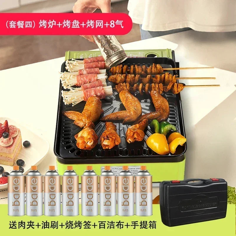 Portable Barbecue Stove – Smokeless Grill & Dual-Purpose Gas Oven - Image 14