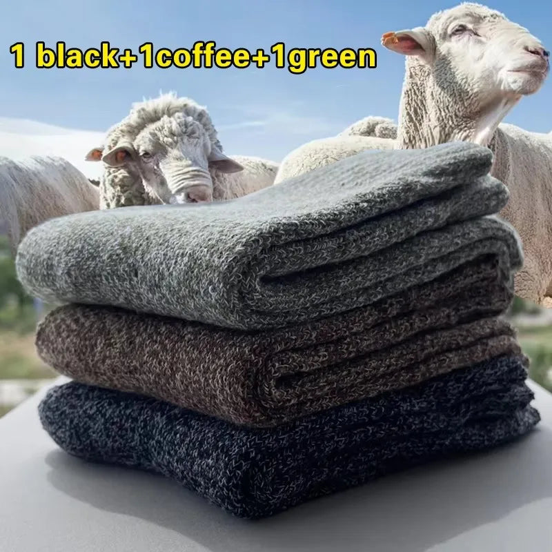 Cozy Comfort: Thick Woolen Socks for Men – Perfect for Autumn & Winter - Image 12