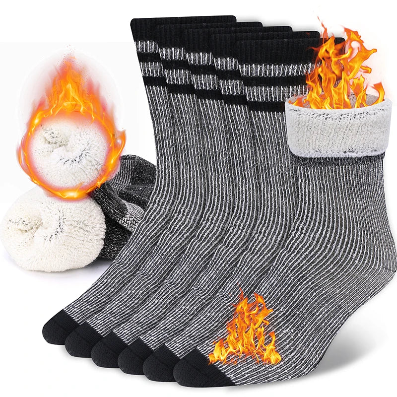 Merino Wool Crew Socks – Ultimate Warmth for Winter Activities - Image 9