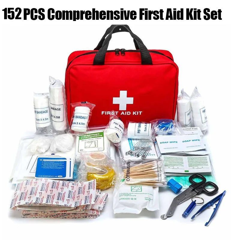 Comprehensive Easy-To-Carry First Aid Kit for Home & Outdoor Activities