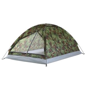 Portable Camouflage Camping Tent β Waterproof & Windproof for Outdoor Adventures