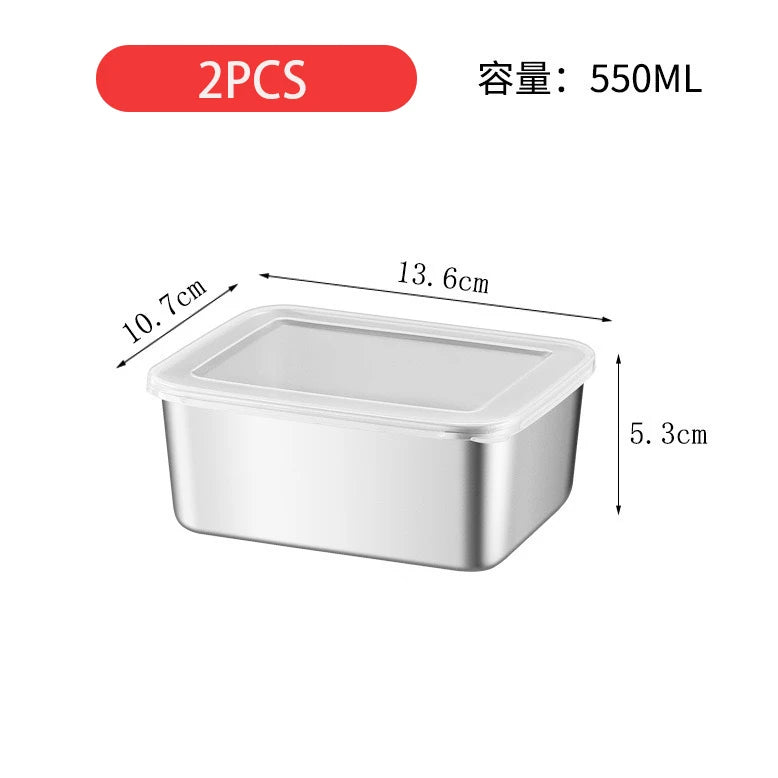 Durable Stainless Steel Food Storage Pan with Lid for Commercial Use - Image 7