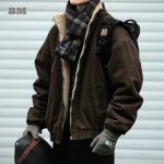 Japanese Vintage Polar Fleece Jacket – High-Quality Winter Streetwear