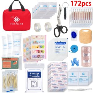 First Aid Kit 26-401 Piece Tactical Emergency Kit for Survival