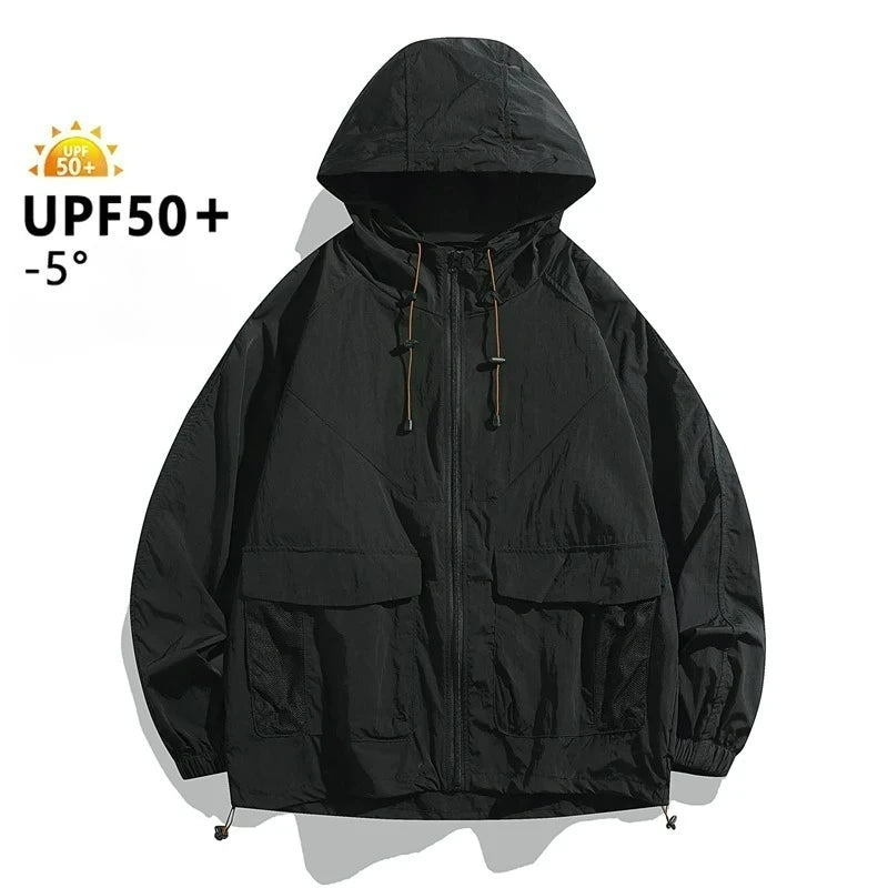 Men’s Thin Summer Waterproof Jacket – Perfect for Outdoor Adventures - Image 13