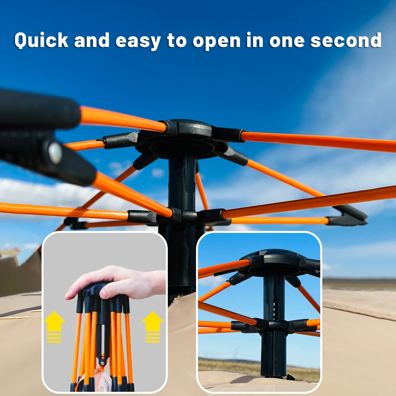 Outdoor Automatic Quick-opening Tent – Perfect for Fishing, Beach, and Sun Shelters - Image 3