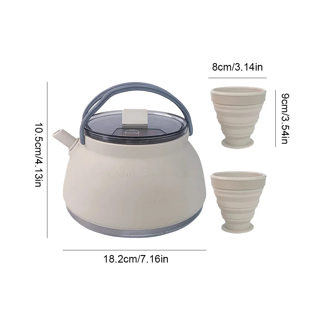 Portable Foldable Silicone Kettle for Outdoor Adventures - Image 6