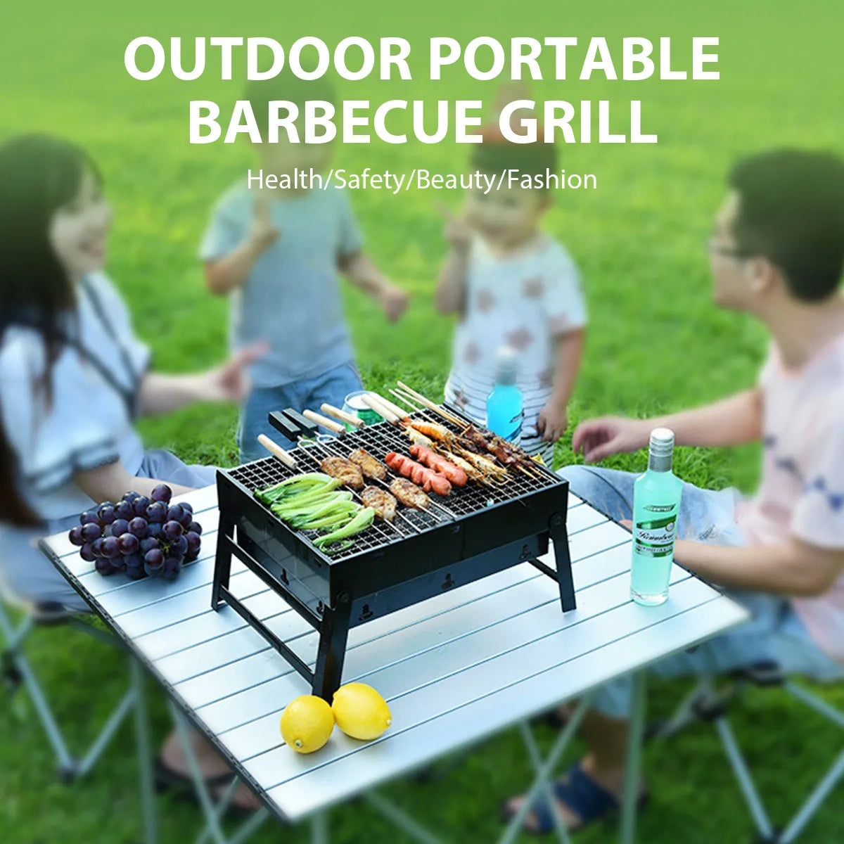 Portable BBQ Charcoal Grill – Compact and Convenient for Outdoor Cooking