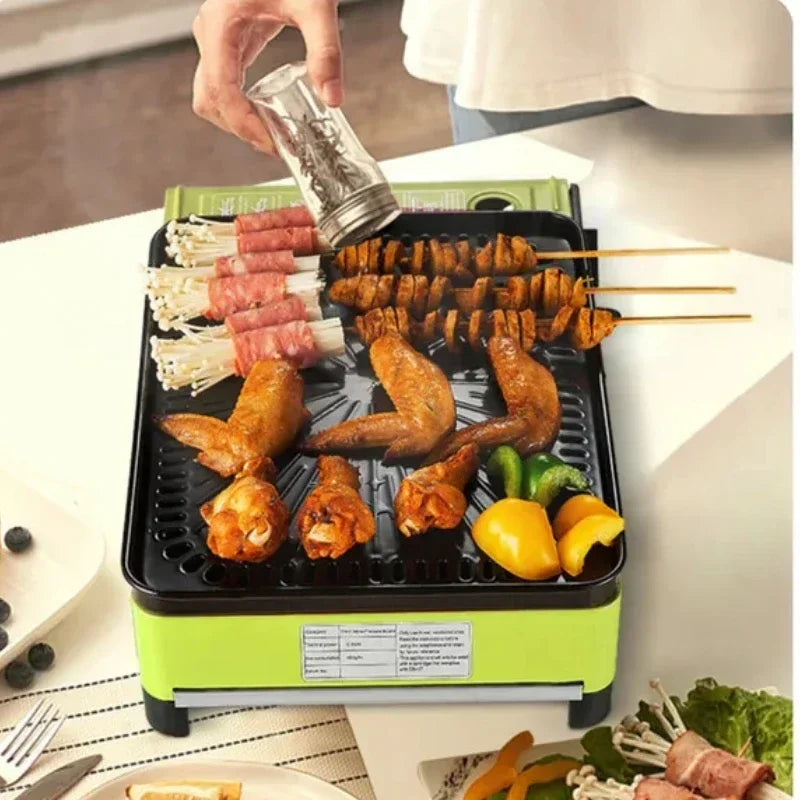 Portable Barbecue Stove – Smokeless Grill & Dual-Purpose Gas Oven - Image 3
