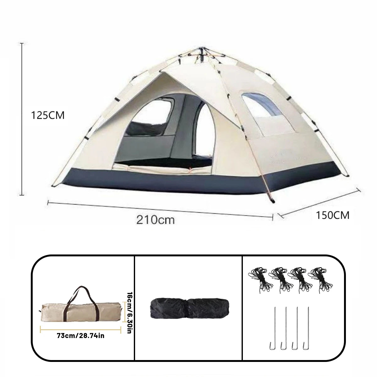 Outdoor Automatic Quick-opening Tent – Perfect for Fishing, Beach, and Sun Shelters - Image 7
