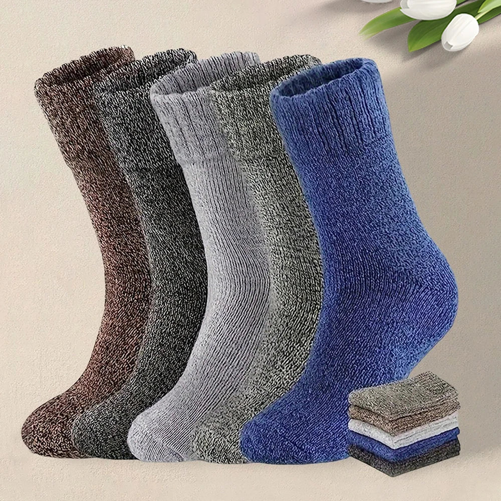 Cozy Comfort: Thick Woolen Socks for Men – Perfect for Autumn & Winter - Image 3