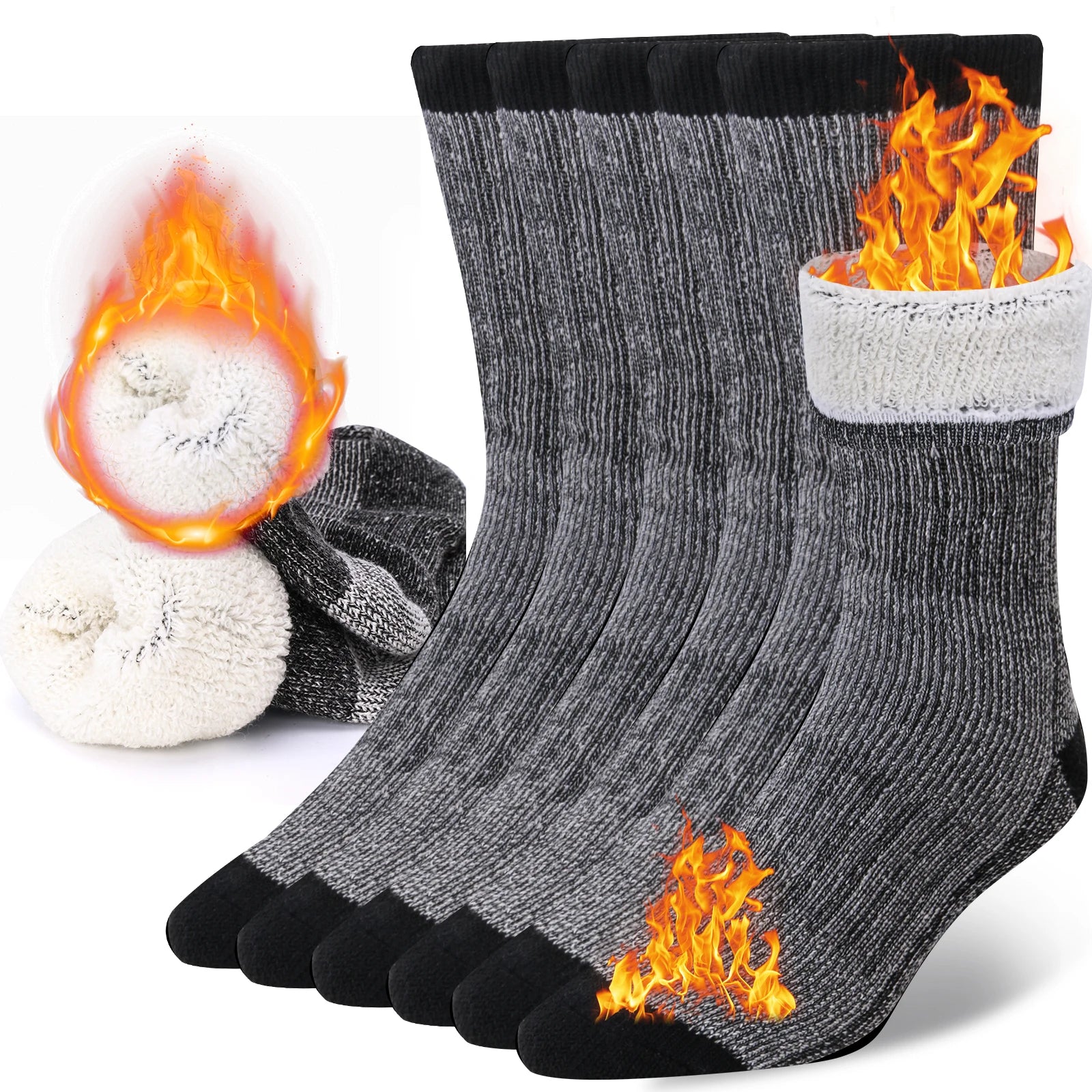 Merino Wool Crew Socks – Ultimate Warmth for Winter Activities - Image 10