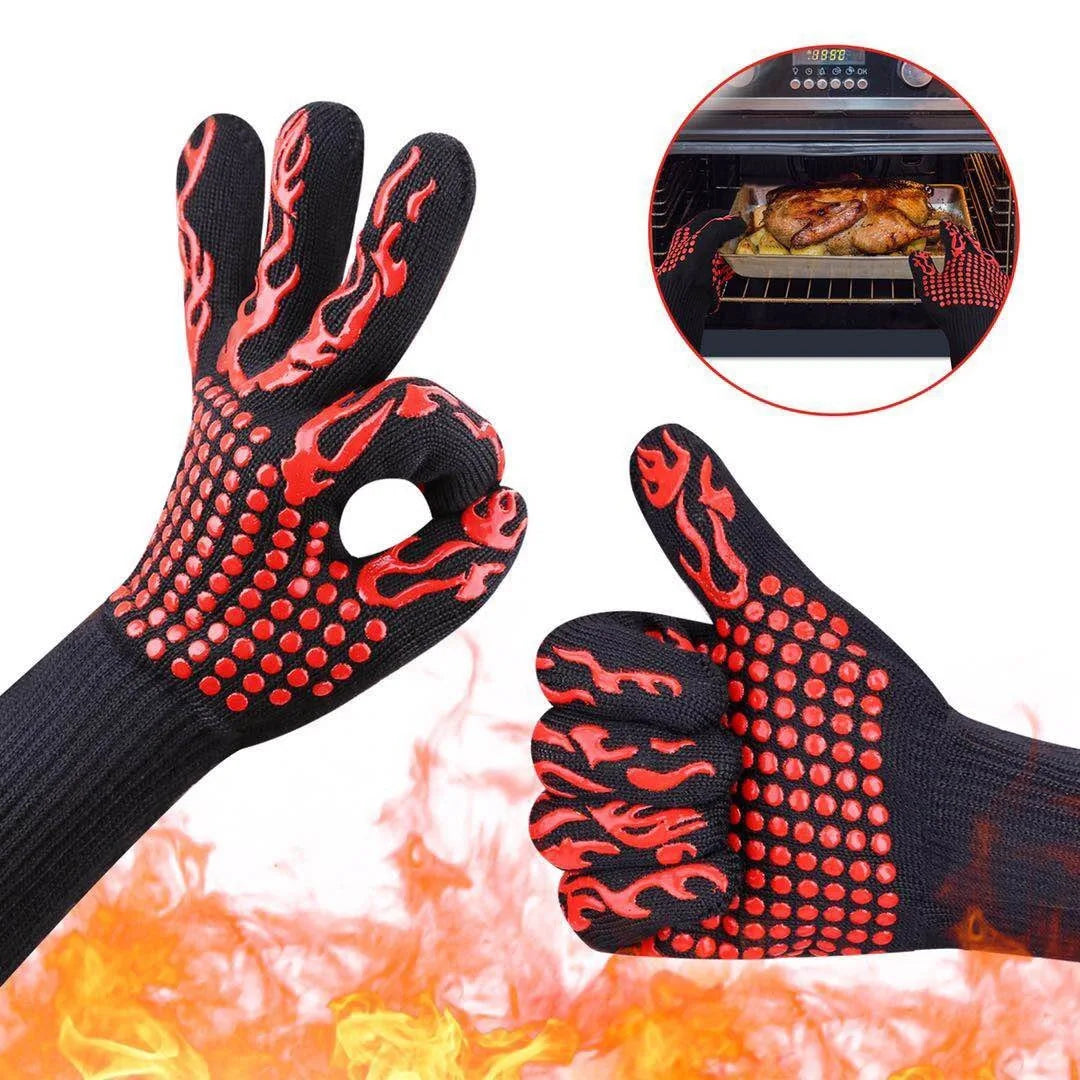 Premium BBQ Gloves – Silicone Heat-Resistant for Ultimate Protection - Image 2