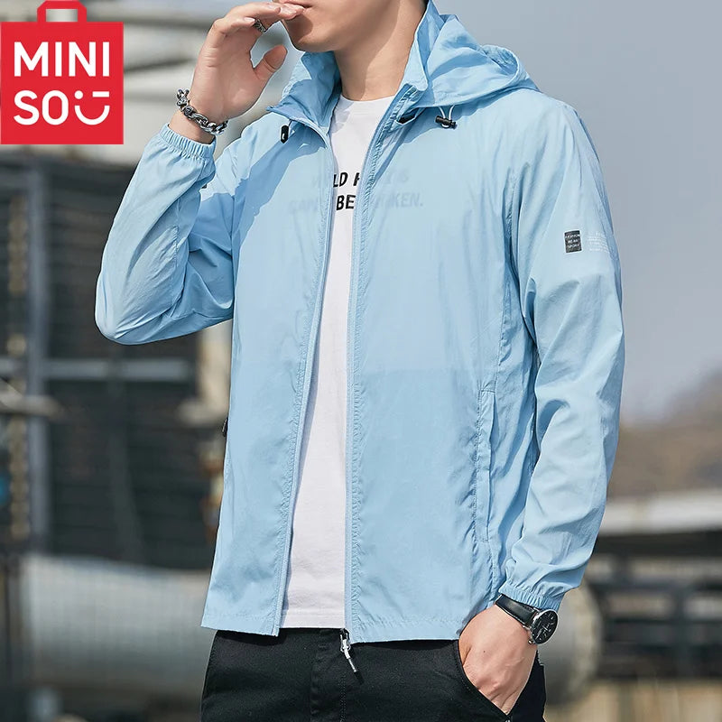 MINISO 2023 Summer Hooded Jacket – Quick Dry, Waterproof, Sun Protection - Image 3