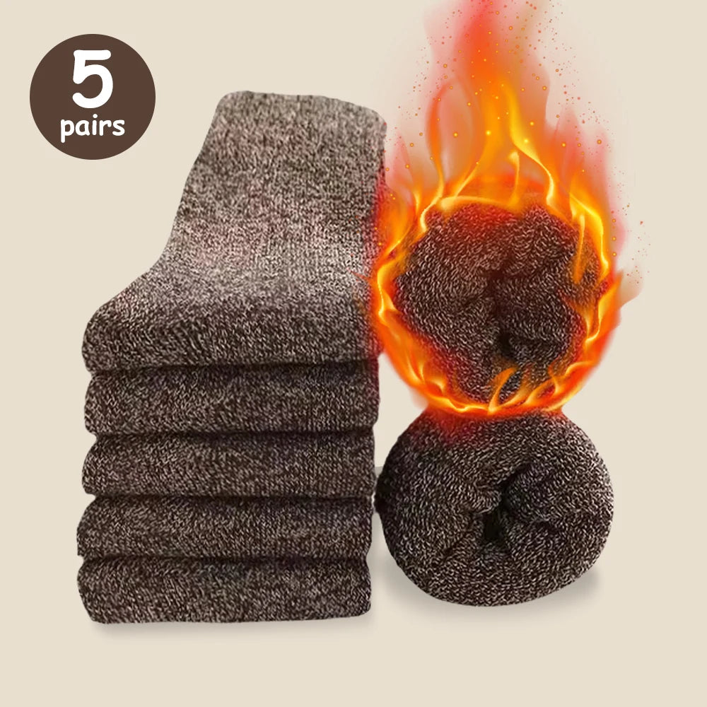 Cozy Comfort: Thick Woolen Socks for Men – Perfect for Autumn & Winter - Image 7