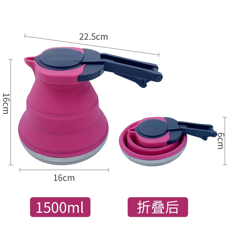 Outdoor Portable Silicone Kettle – Foldable and Collapsible Design - Image 7