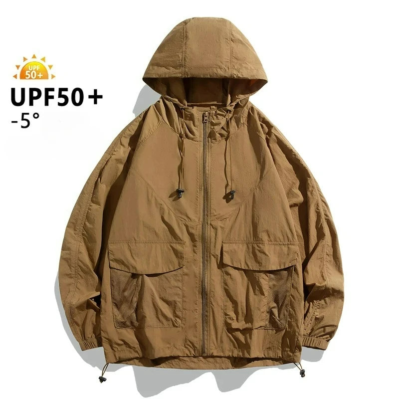 Men’s Thin Summer Waterproof Jacket – Perfect for Outdoor Adventures - Image 14
