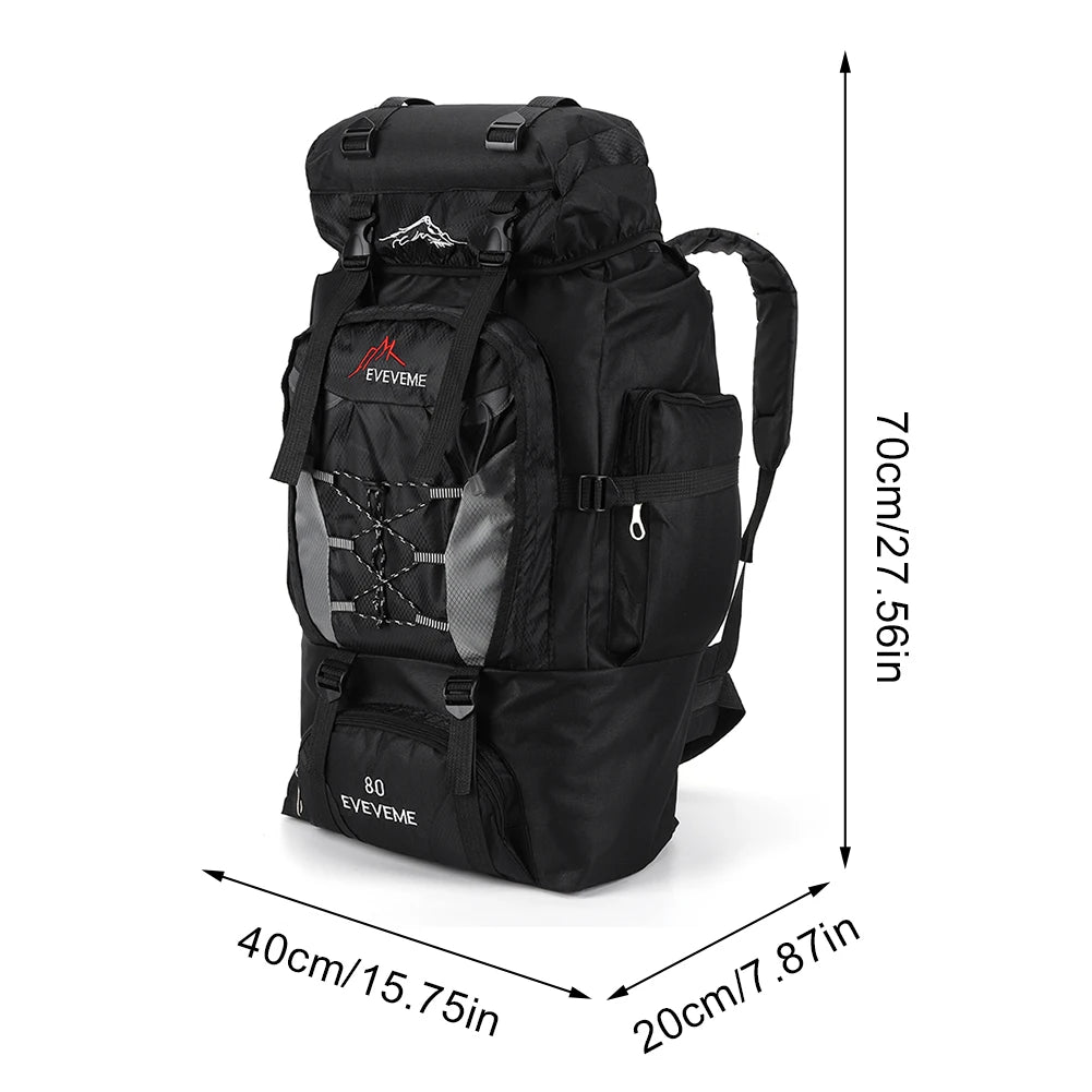 80L Waterproof Hiking Backpack – Perfect for Camping & Trekking Adventures - Image 6