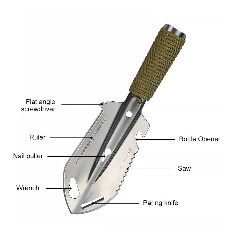 Portable Multifunctional Survival Shovel – Essential Outdoor Tool - Image 2