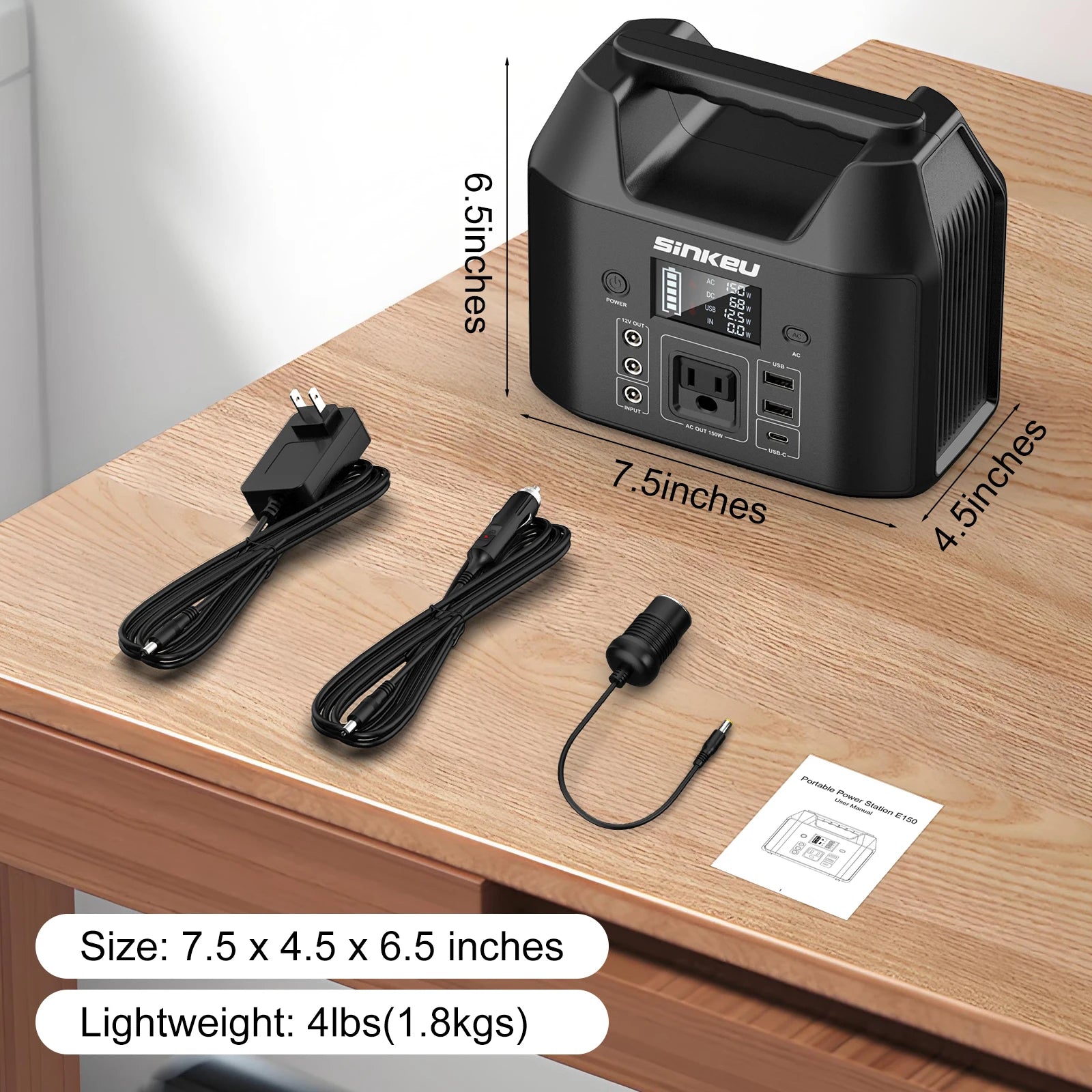 150W Portable Power Station – Reliable Power for Camping & Home Use - Image 3