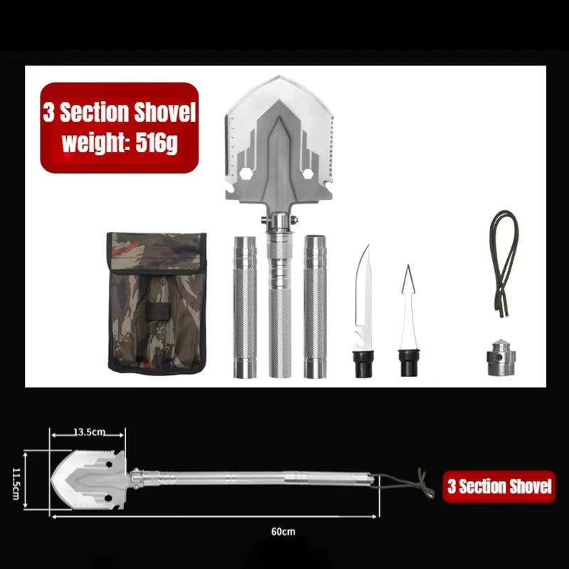 Outdoor Multifunctional Folding Shovel – Essential Survival Gear - Image 7