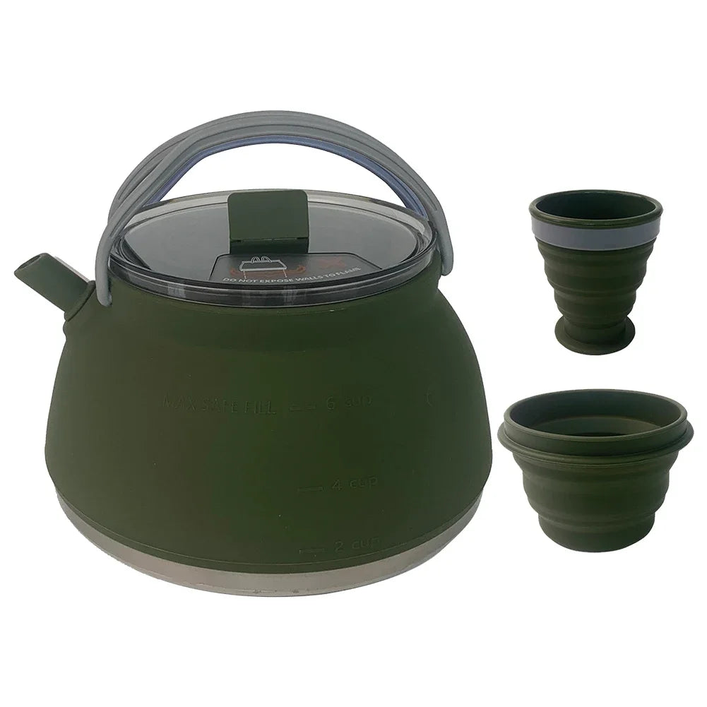 Portable Foldable Silicone Kettle for Outdoor Adventures - Image 10