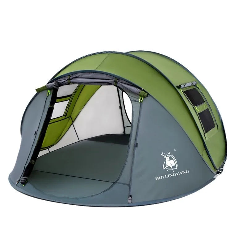 Outdoor Adventure Made Easy: 3-4 Person Automatic Pop Up Tent - Image 2