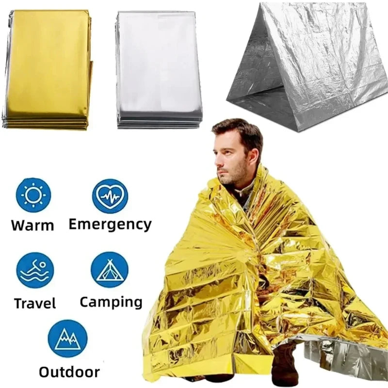 Outdoor Survival Emergency Blanket – Essential Gear for Adventure and Safety - Image 2