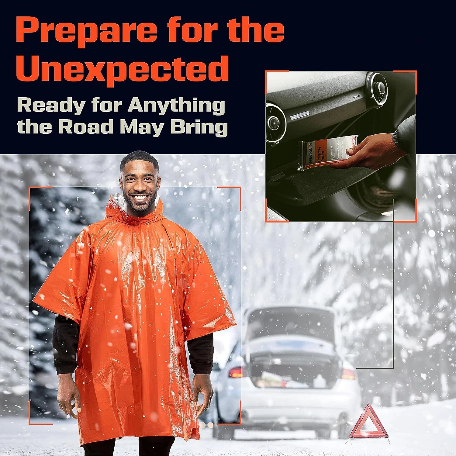 Emergency Rain Poncho Thermal Blanket – Ultimate Outdoor Survival Gear - Image 3