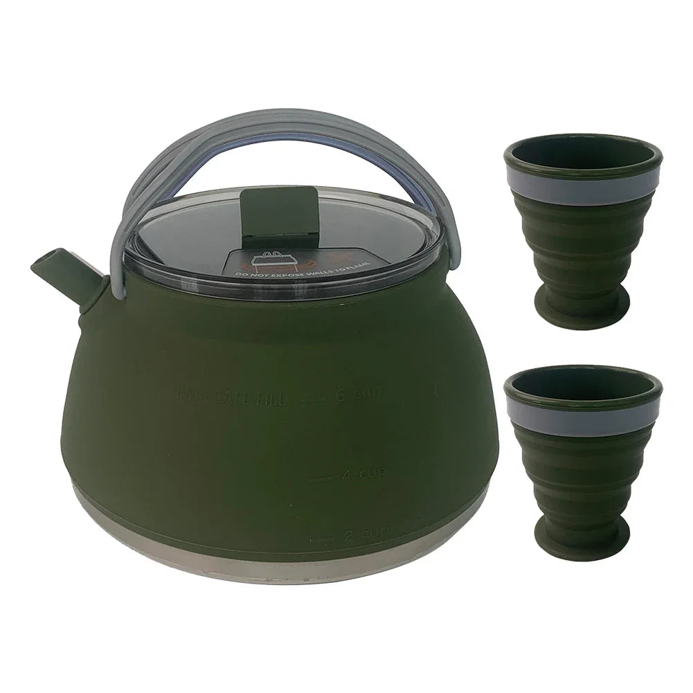 Portable Foldable Silicone Kettle for Outdoor Adventures - Image 17