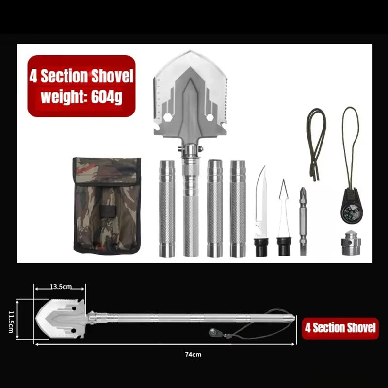 Outdoor Multifunctional Folding Shovel – Essential Survival Gear - Image 11