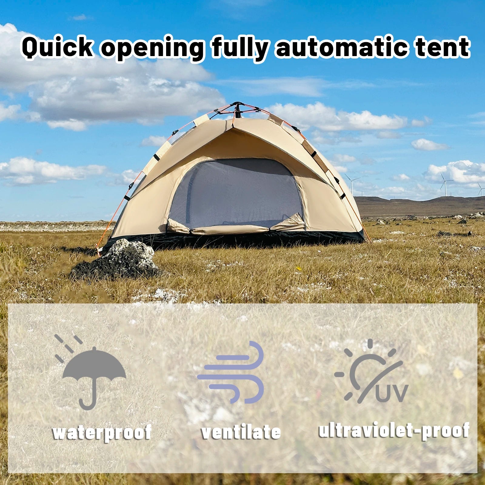 Outdoor Automatic Quick-opening Tent – Perfect for Fishing, Beach, and Sun Shelters - Image 4
