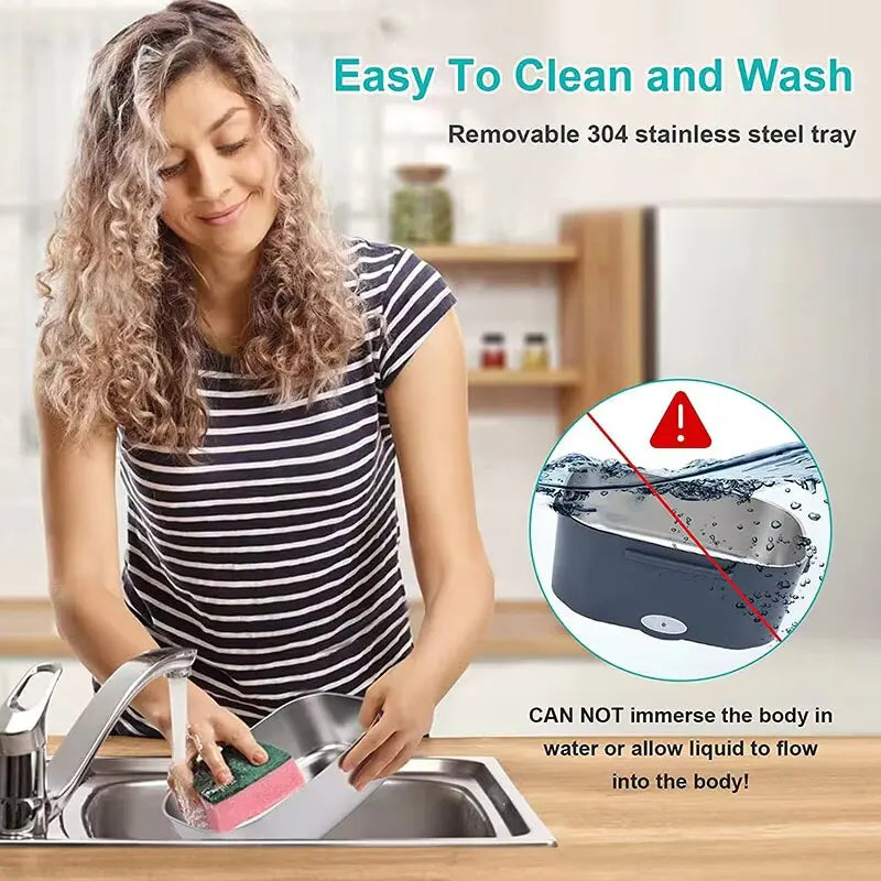 Portable Electric Lunch Box – Stainless Steel Food Warmer for All Settings - Image 2