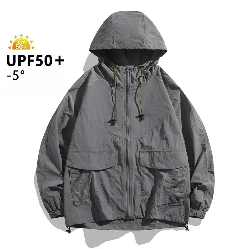 Men’s Thin Summer Waterproof Jacket – Perfect for Outdoor Adventures - Image 8