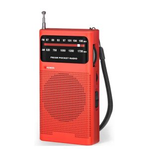 Compact Emergency Survival Radio – Portable AM/FM Analog Pocket Radio